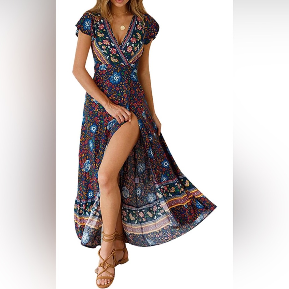 Boho Wrap Dress